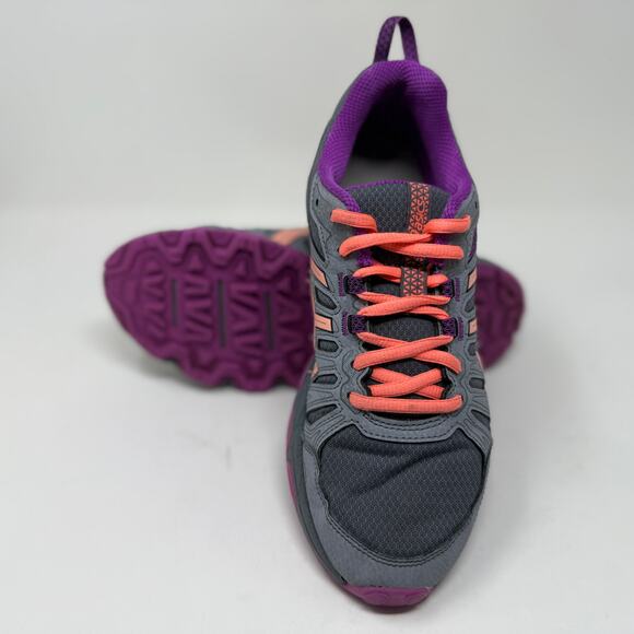 ASICS Gel Venture-7 Run Shoes Womens Sz 6 Gray Orange Lightweight K.8.4 Durable - Picture 11 of 15